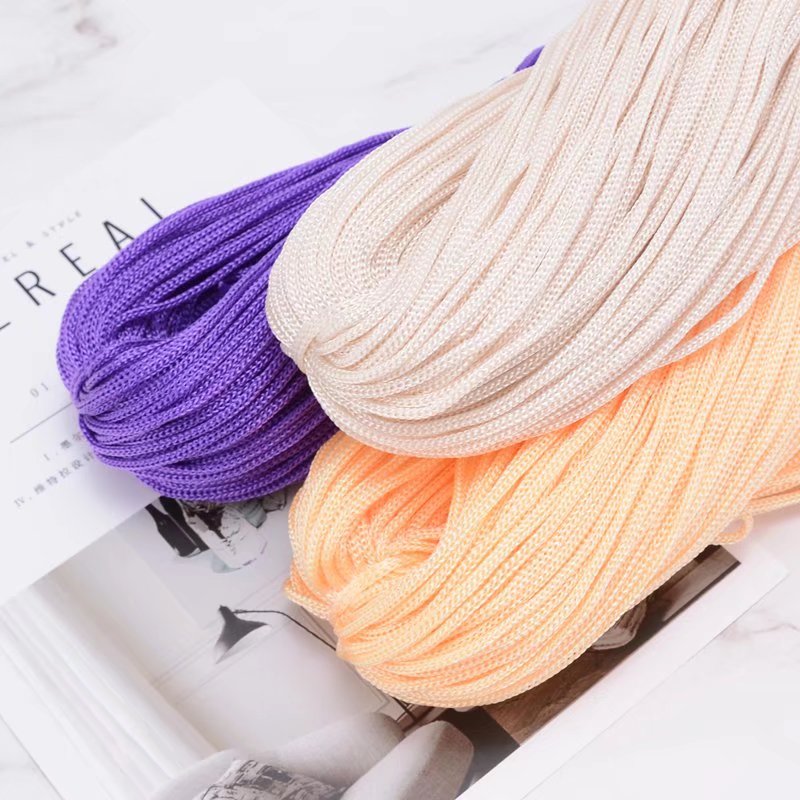 Macrame Cord Cotton - 200 متر 3 مللي متر الحياكة