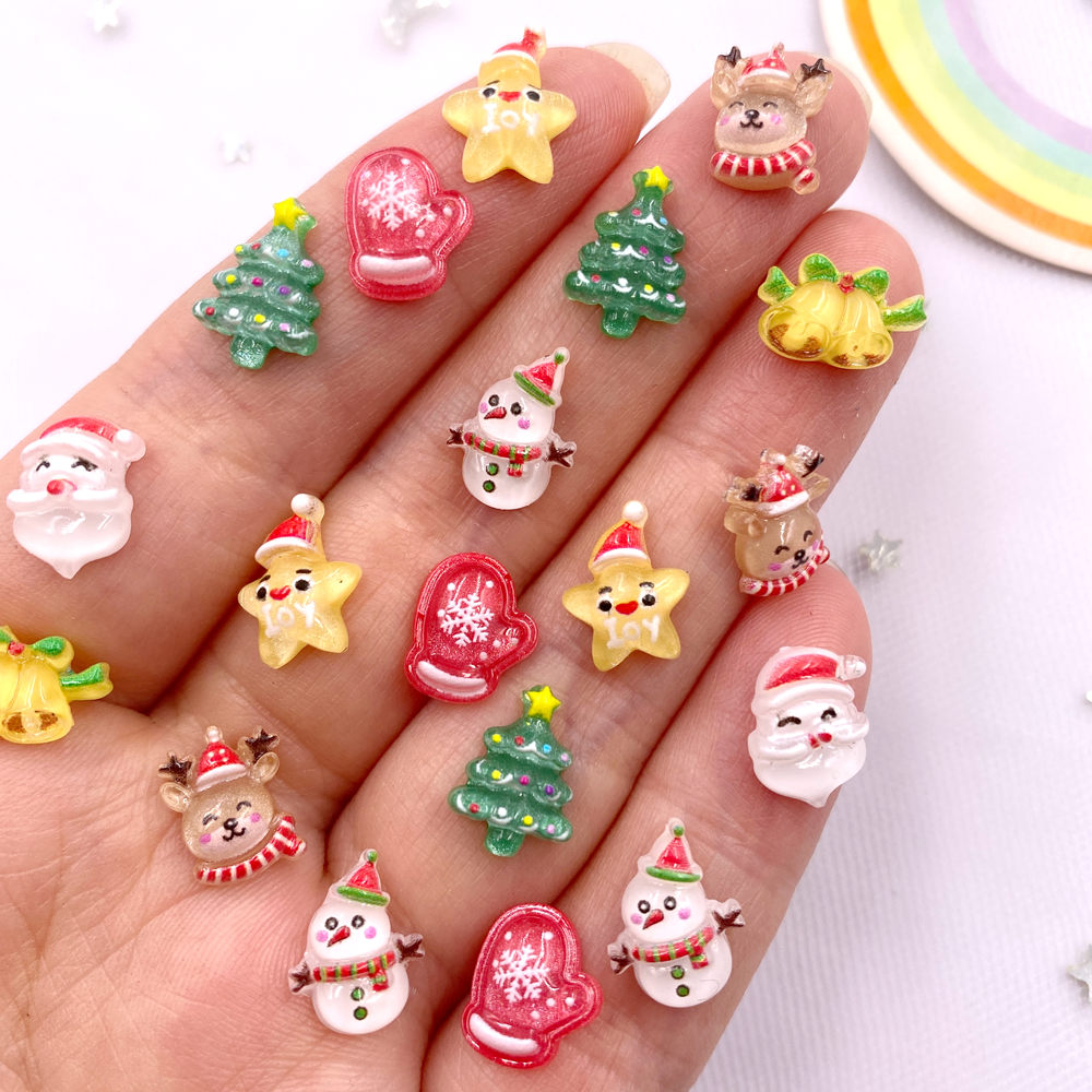 Art Craft Christmas Tree - تمثال حجر الراين المسطح المصغر من