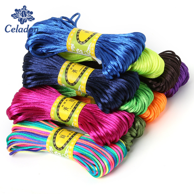 Macrame Cord Cotton - راتايل الحرير مكرامية الحبل النايلون ،
