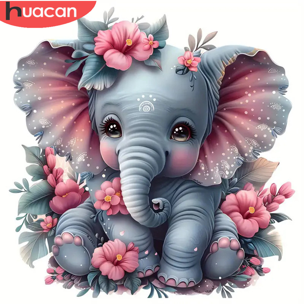 Art Craft Elephant - لوحة ماسية ، فسيفساء فيل ،