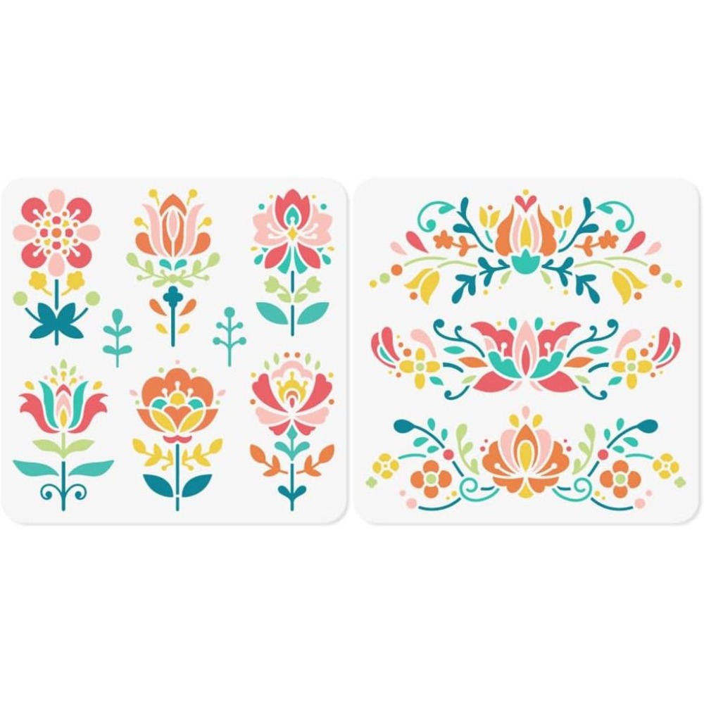 Art Craft Template - قطعتان من قوالب الرسم على شكل