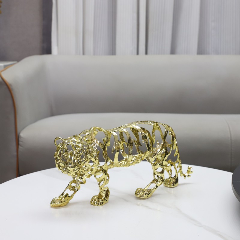 Art Craft Elephant - الحرف المعدنية الحيوان الاصطناعي النحت الذهبي