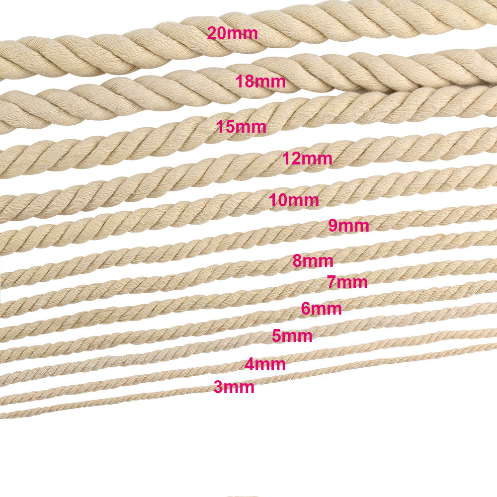 1-25 متر القطن الطبيعي حبل مجد - مراجعة Macrame Cord Cotton وسعره