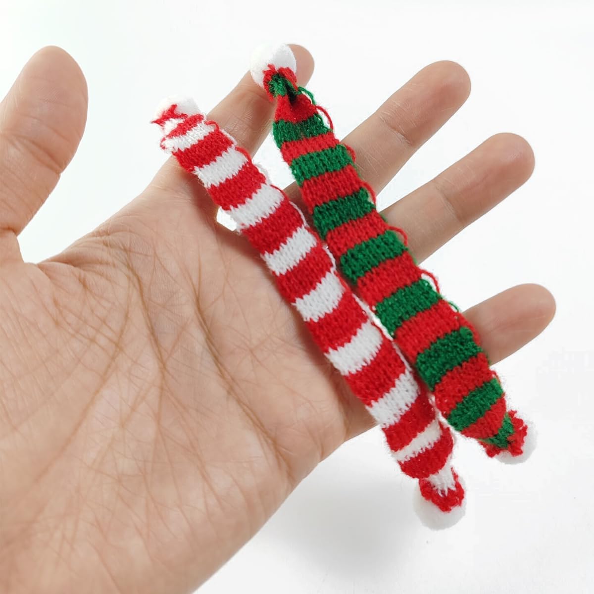 32 قطعة قبعة متماسكة صغيرة مجم - مراجعة Art Craft Christmas Tree وسعره