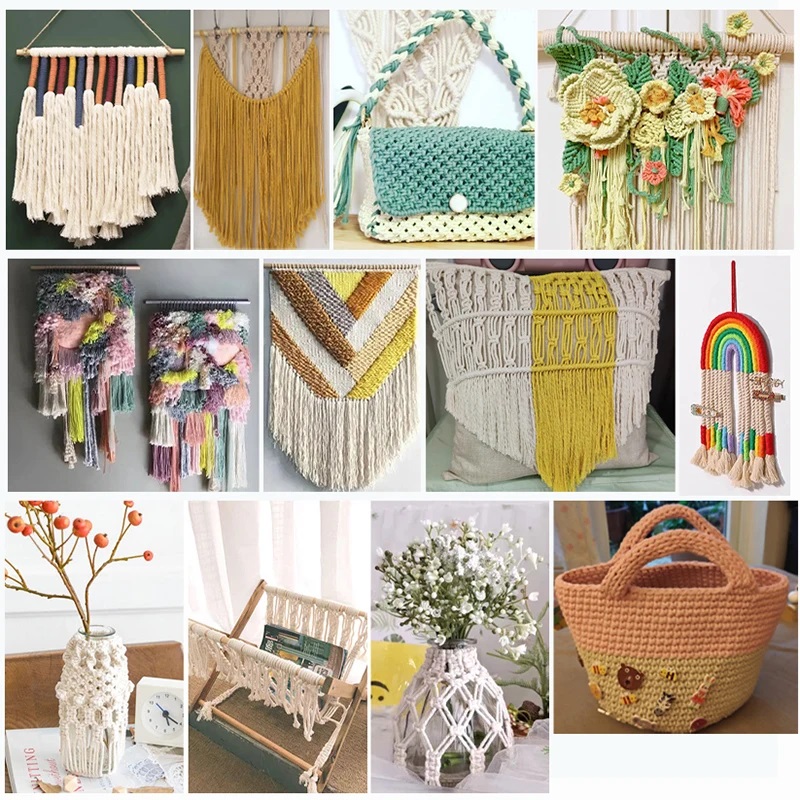 110 ياردة اليدوية بوهو ديكور 3 - مراجعة Macrame Cord Cotton وسعره