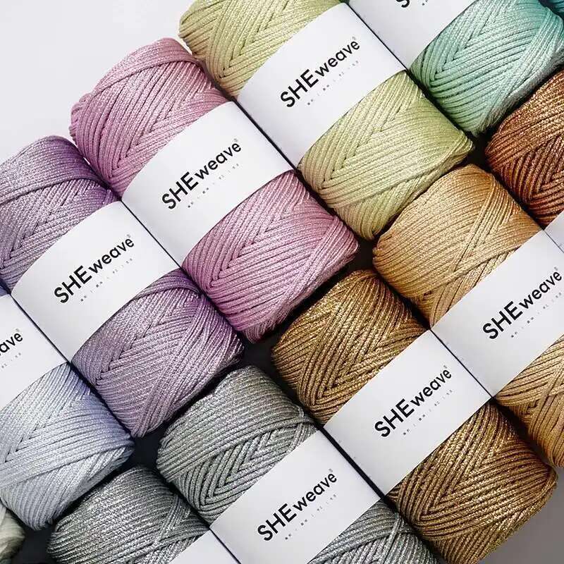 الذهب لامع 5.0 مللي متر خفيفة  - مراجعة Macrame Cord Cotton وسعره