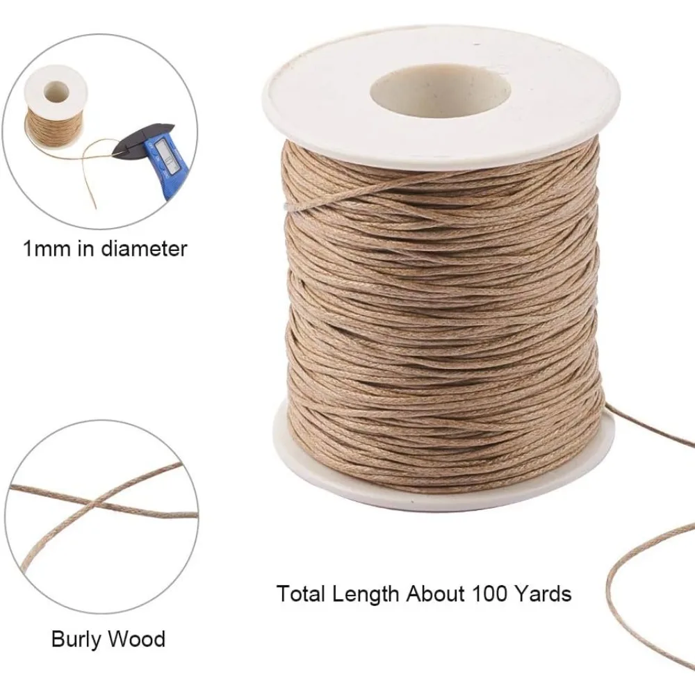 100 ياردة حبل مشمع من القطن، خ - مراجعة Macrame Cord Cotton وسعره
