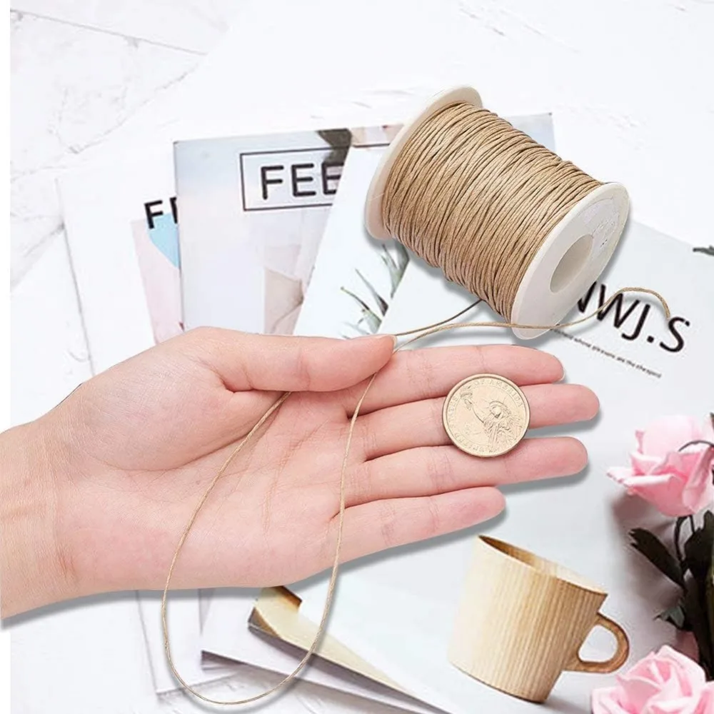 100 ياردة حبل مشمع من القطن، خ - مراجعة Macrame Cord Cotton وسعره
