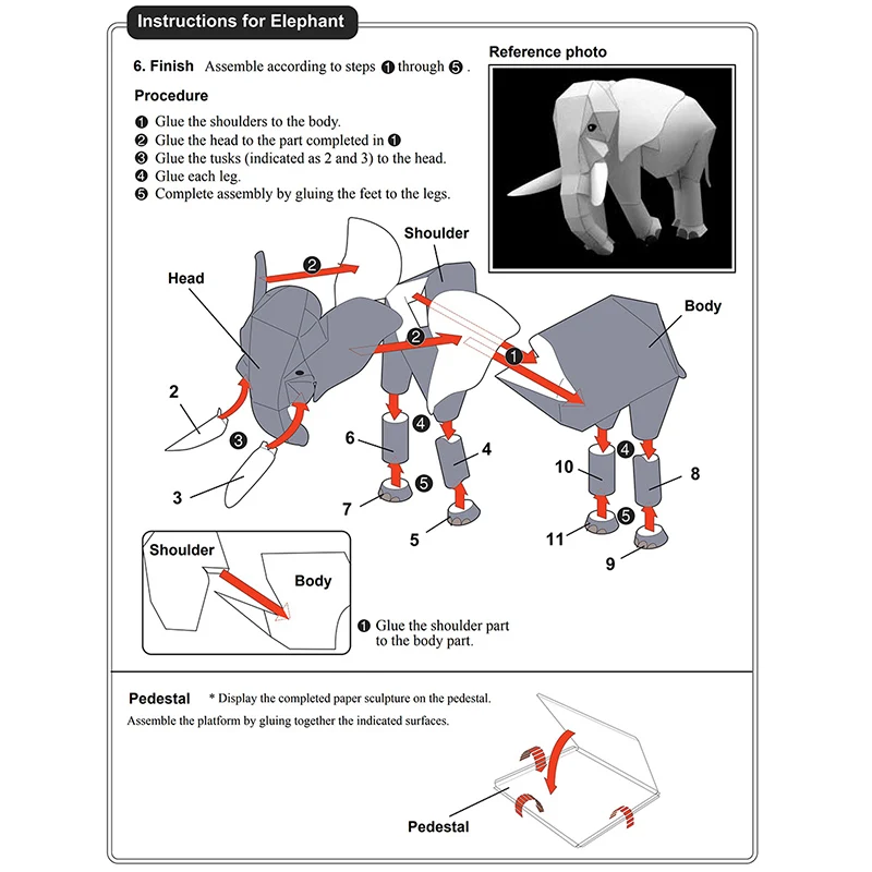 الفيل الأفريقي اوريغامي الفن ا - مراجعة Art Craft Elephant وسعره