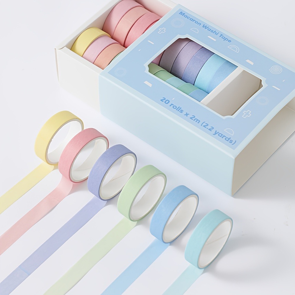 20 لفة من شريط الماكارون، عرض  - مراجعة Art Craft Stationery وسعره