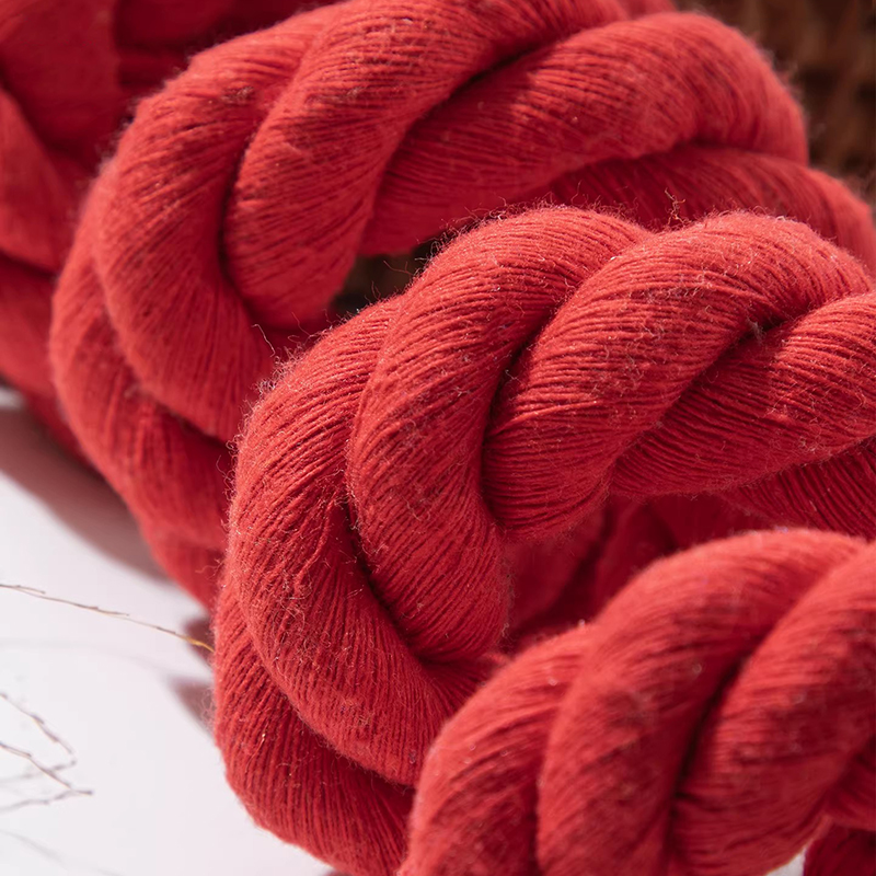 حبل قطني أحمر مجدول بطول 2/5/1 - مراجعة Macrame Cord Cotton وسعره