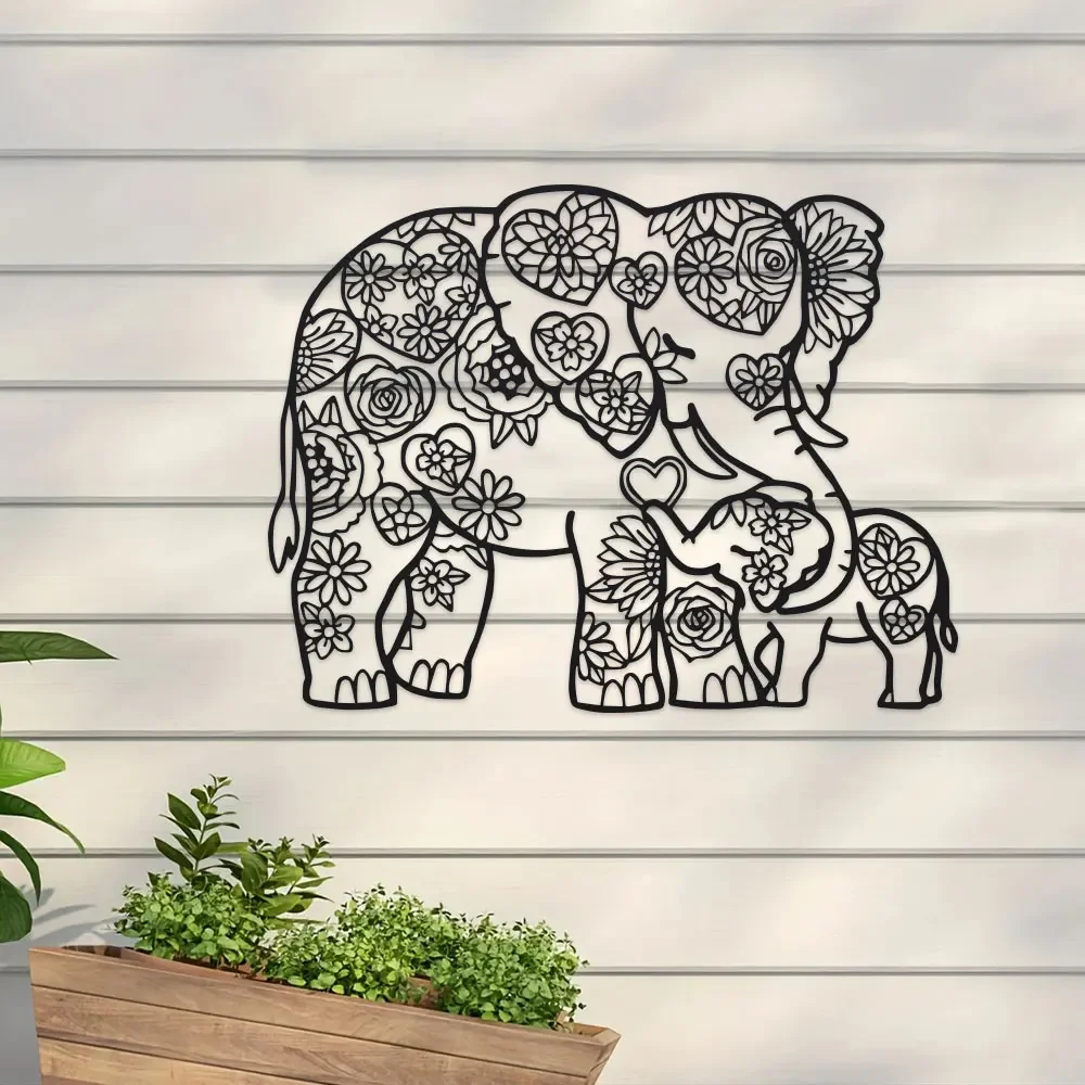 تمثال فيل حديدي مع قلوب مزخرفة - مراجعة Art Craft Elephant وسعره