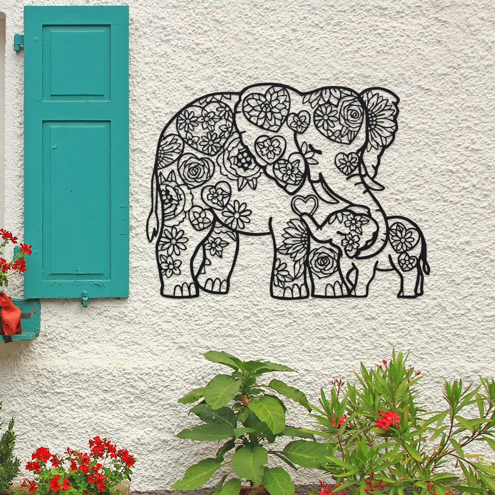 تمثال فيل حديدي مع قلوب مزخرفة - مراجعة Art Craft Elephant وسعره