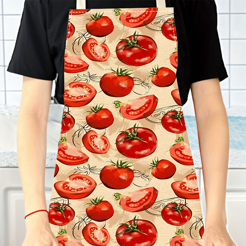 مريلة طهي حمراء بتصميم طماطم،  - مراجعة Art And Craft Vegetable وسعره