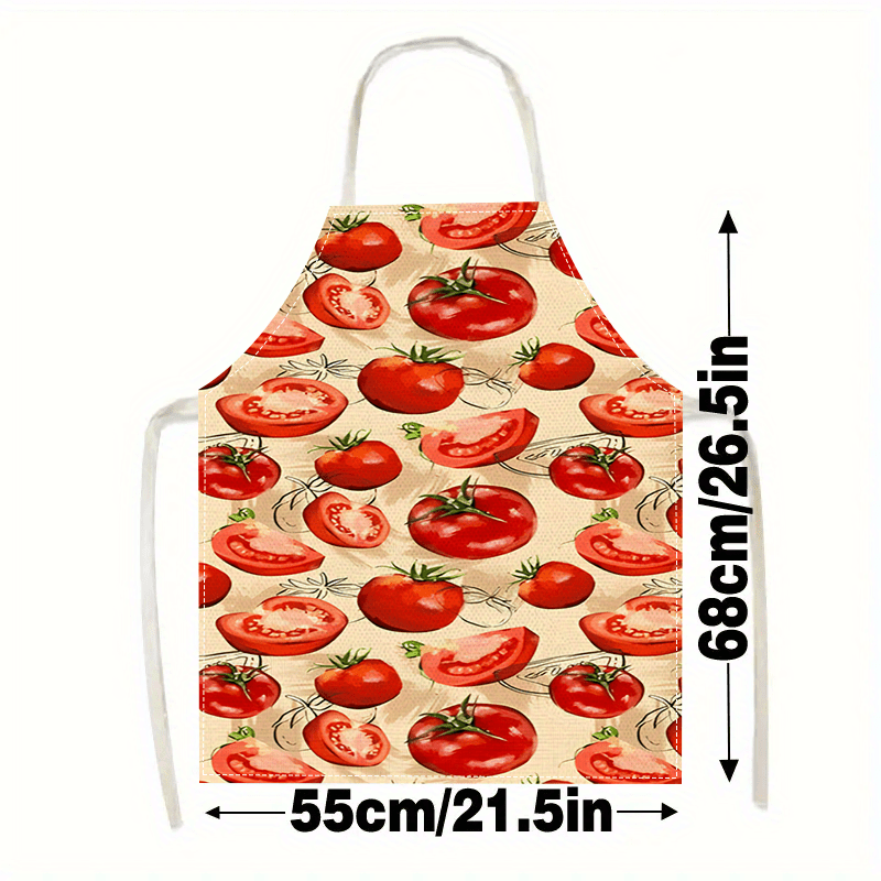 مريلة طهي حمراء بتصميم طماطم،  - مراجعة Art And Craft Vegetable وسعره