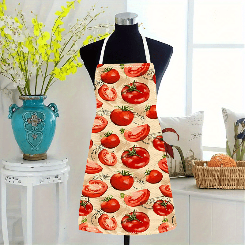 مريلة طهي حمراء بتصميم طماطم،  - مراجعة Art And Craft Vegetable وسعره