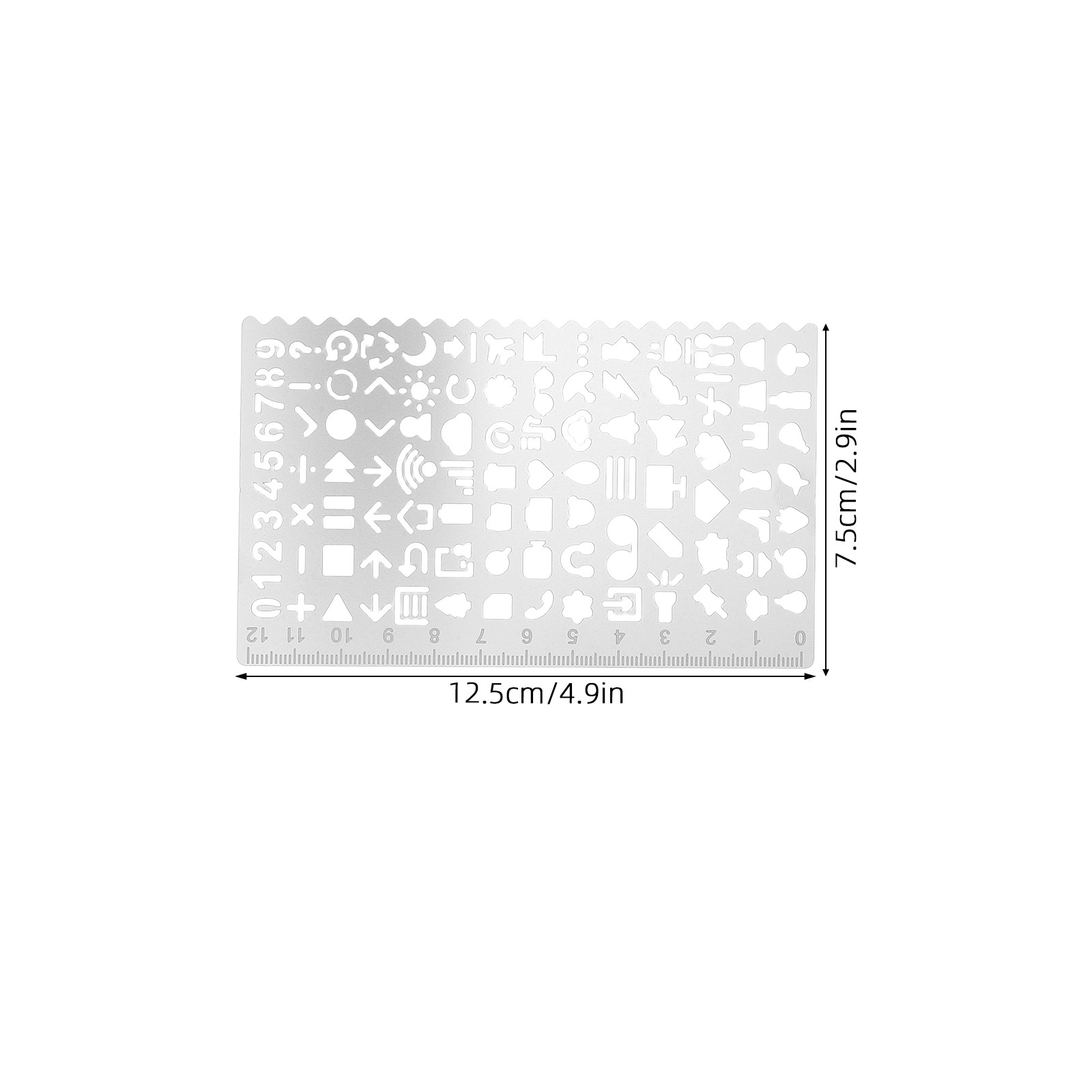 5 قطع من مساطر القوالب الهندسي - مراجعة Art Craft Template وسعره