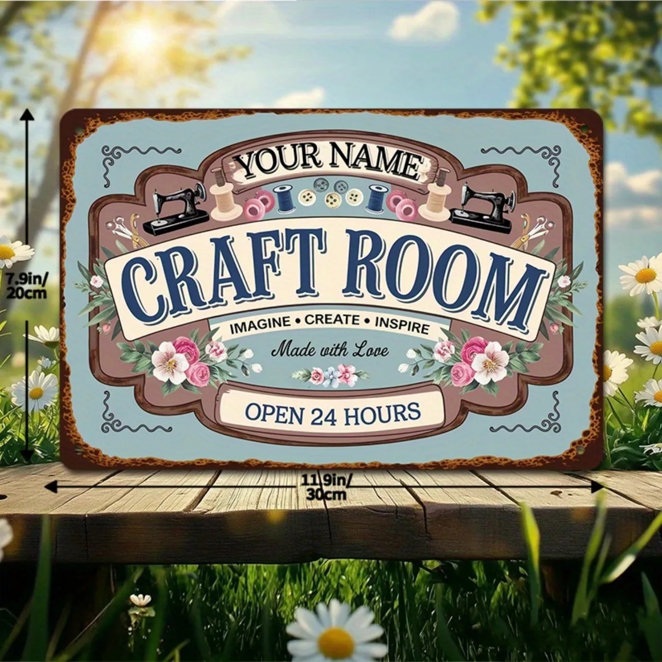 لافتة معدنية مخصصة لغرفة الحرف - مراجعة Art Craft Home وسعره
