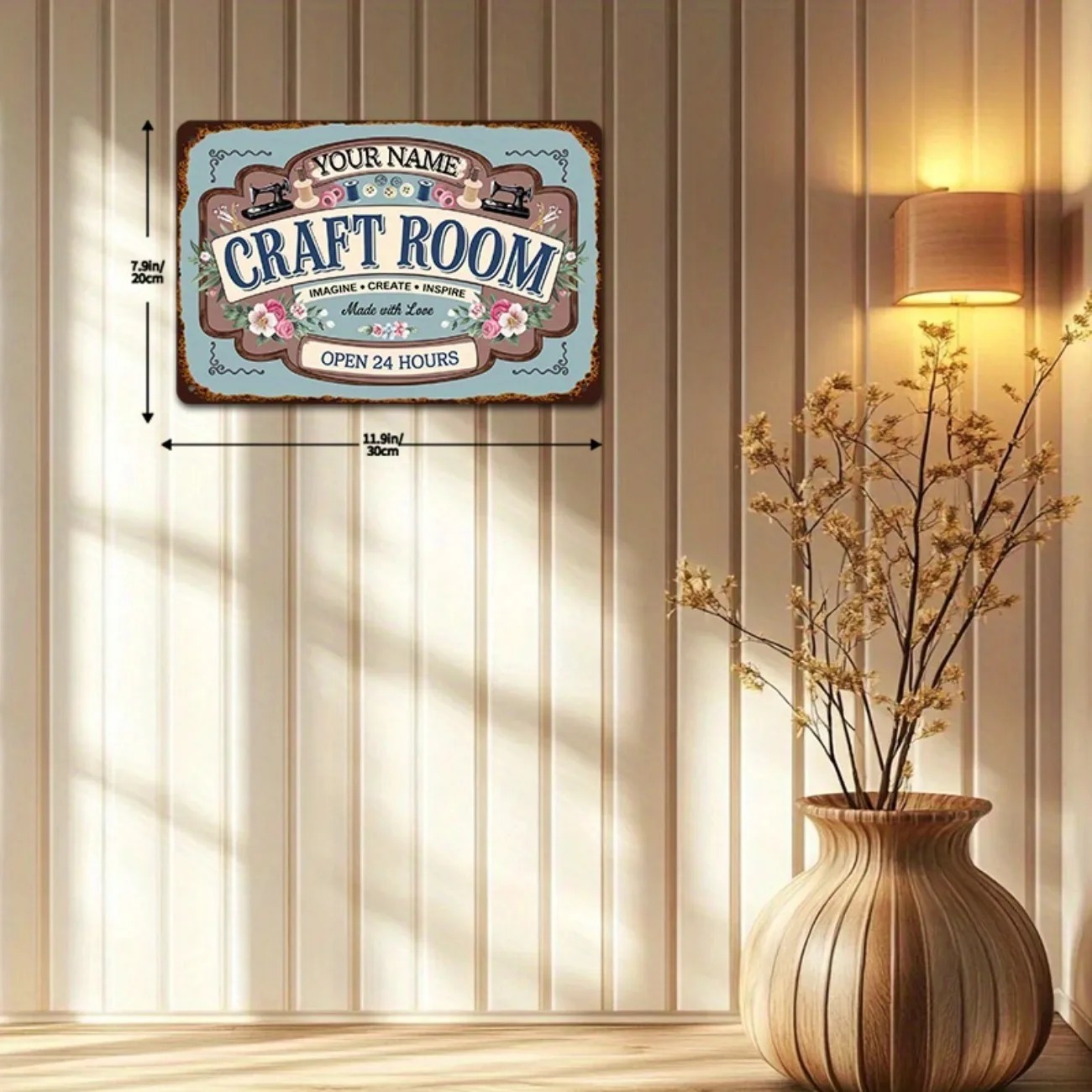 لافتة معدنية مخصصة لغرفة الحرف - مراجعة Art Craft Home وسعره