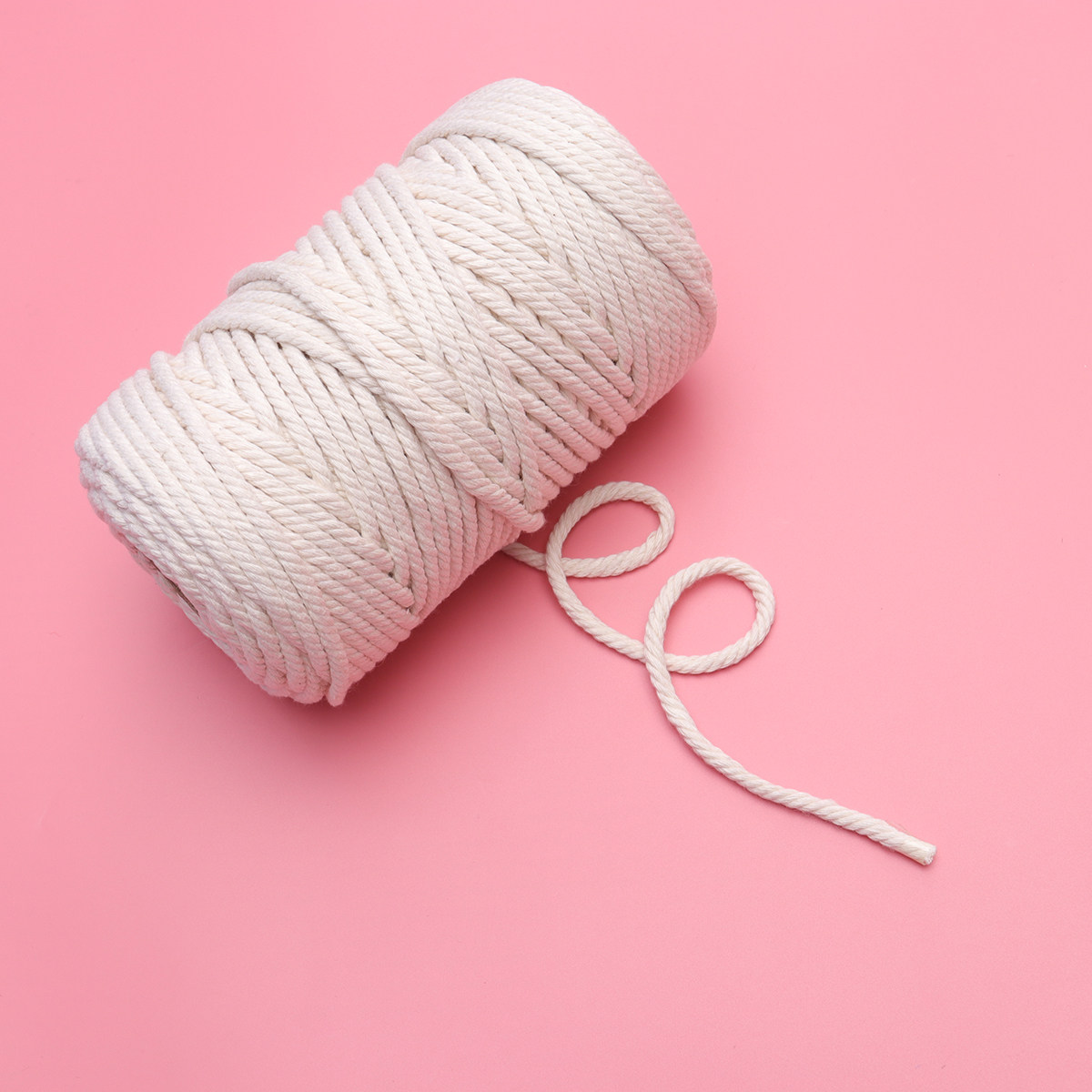 حبل قطني طبيعي 100 متر، حبل قط - مراجعة Macrame Cord Cotton وسعره