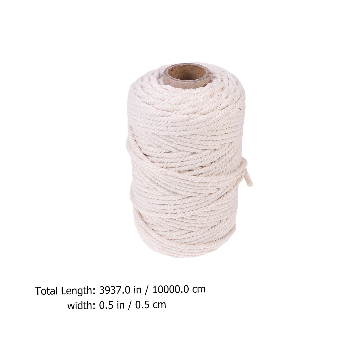 حبل قطني طبيعي 100 متر، حبل قط - مراجعة Macrame Cord Cotton وسعره