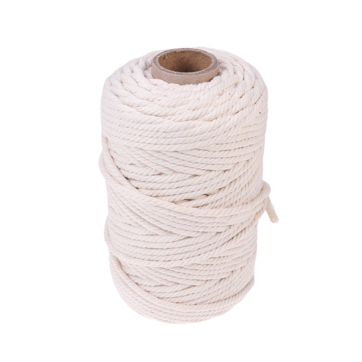 حبل قطني طبيعي 100 متر، حبل قط - مراجعة Macrame Cord Cotton وسعره