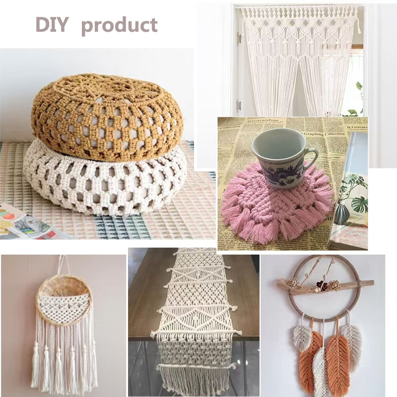 3 مللي متر 100 متر مكرامية الح - مراجعة Macrame Cord Cotton وسعره