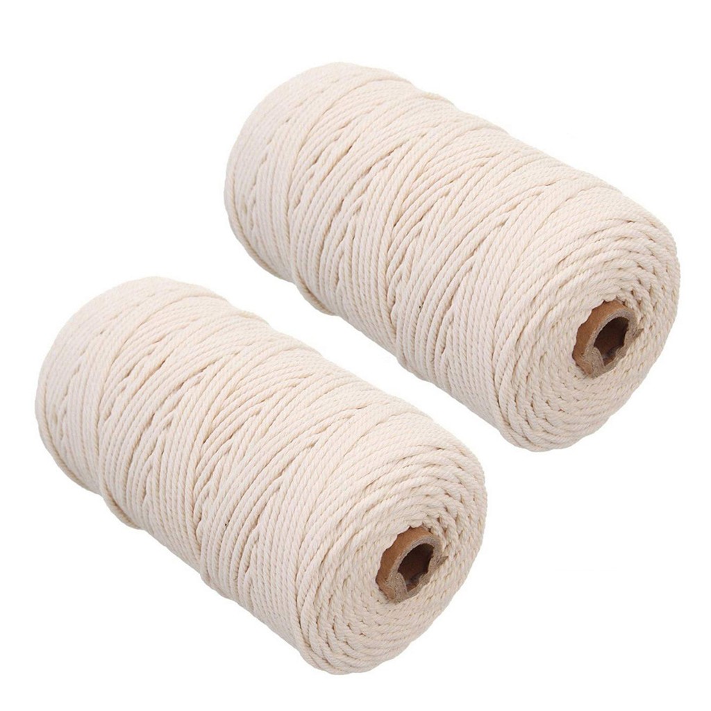 مكرميه حبل 2 مللي متر 200 متر  - مراجعة Macrame Cord Cotton وسعره