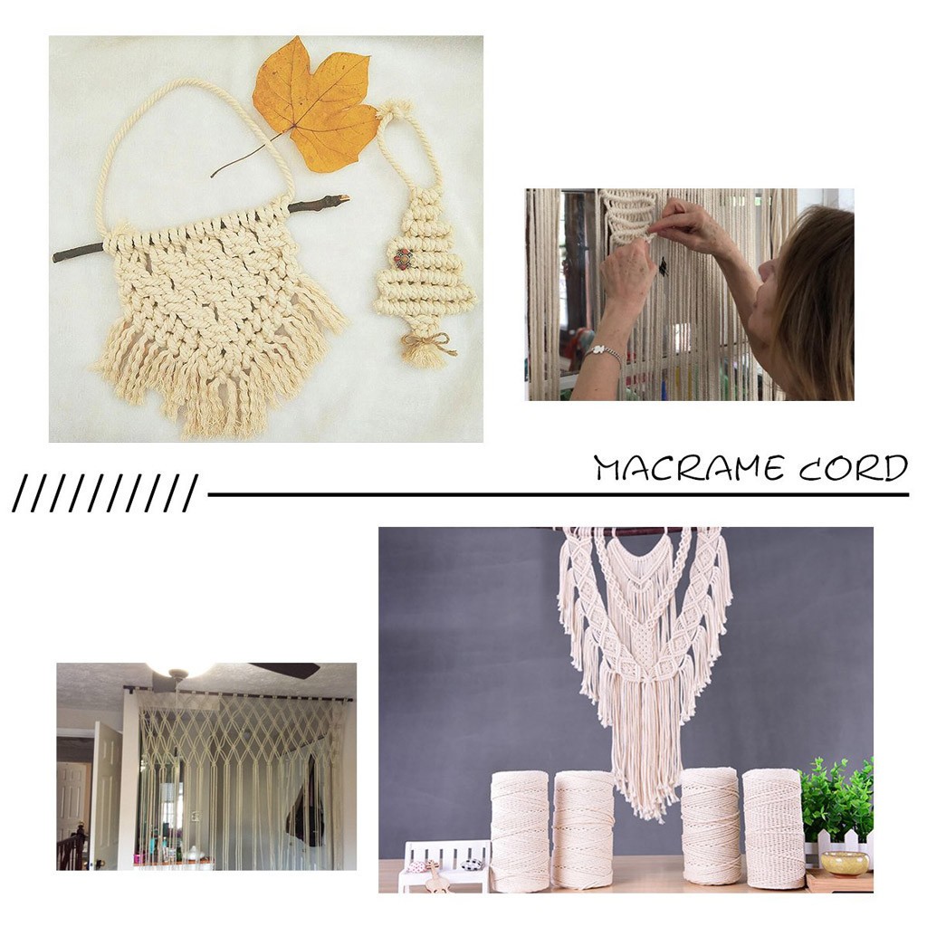 مكرميه حبل 2 مللي متر 200 متر  - مراجعة Macrame Cord Cotton وسعره