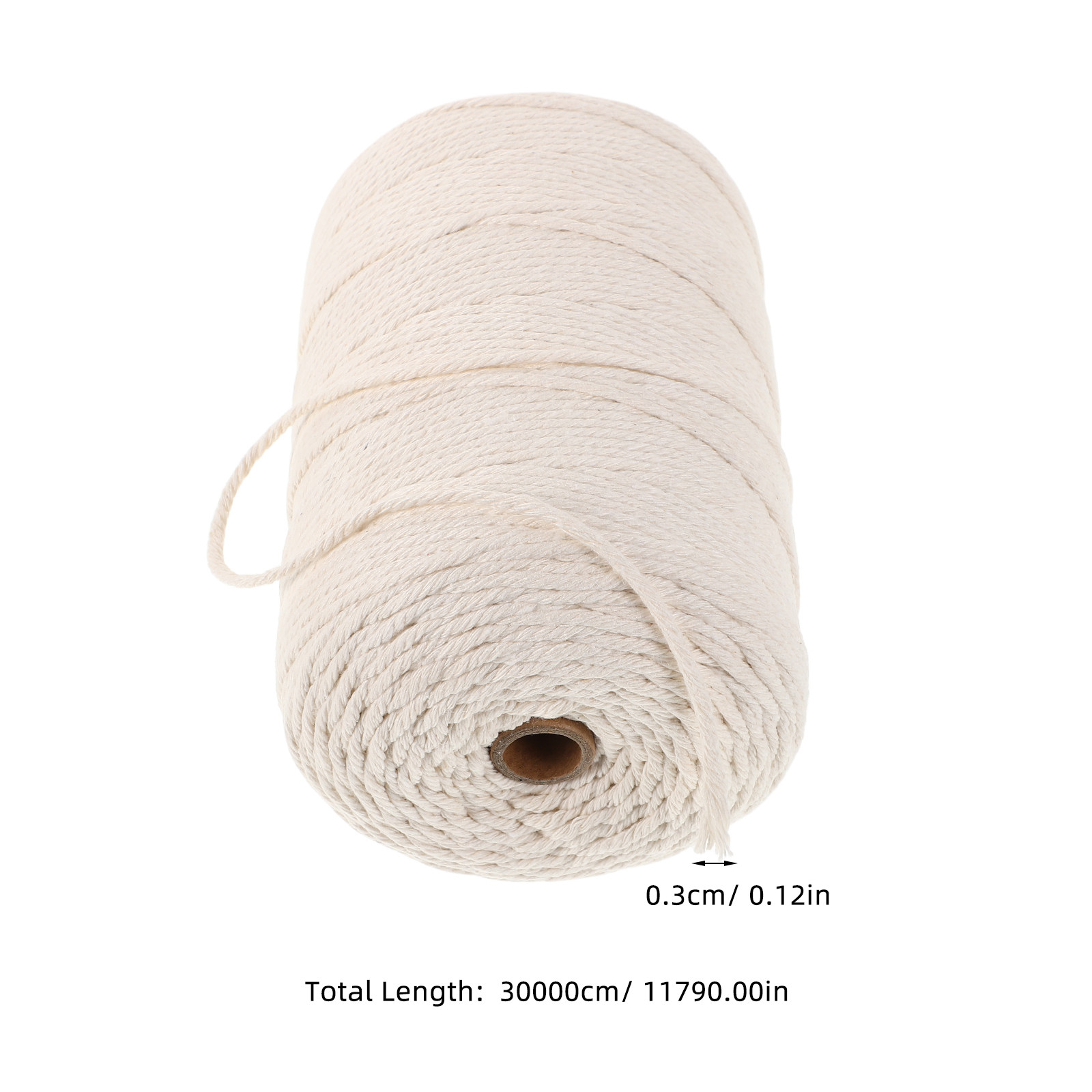 لفة واحدة من حبل القطن السميك  - مراجعة Macrame Cord Cotton وسعره