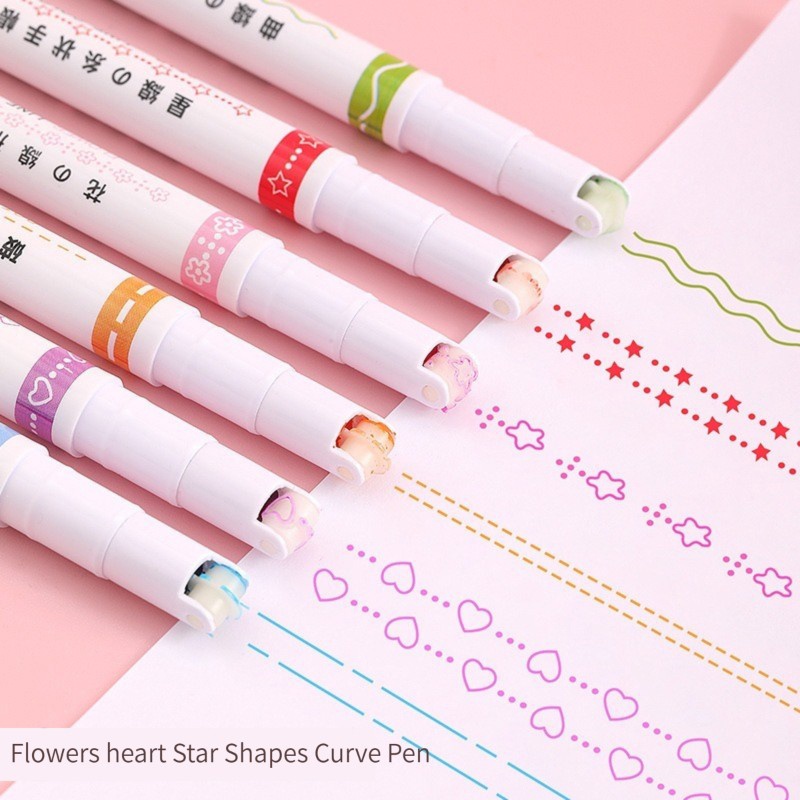 6 قطع أقلام تحديد منحنية برأس  - مراجعة Art Craft Stationery وسعره