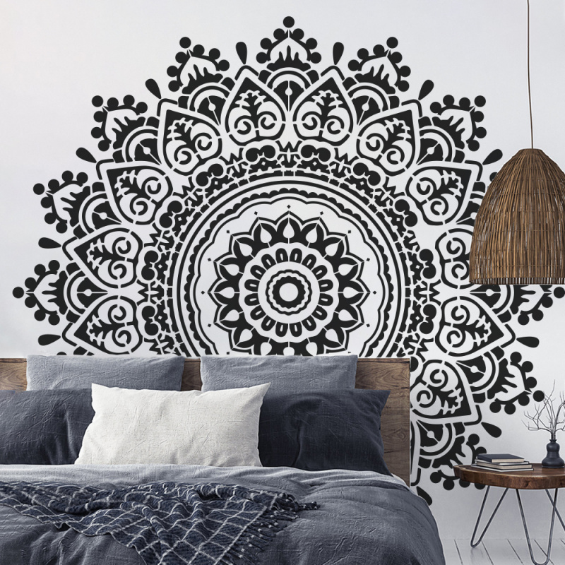 ماندالا لوحة كبيرة استنسل قطره - مراجعة Art Craft Template وسعره